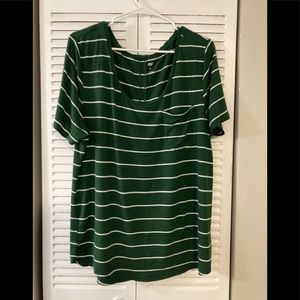 Scoop neck pocket Tee